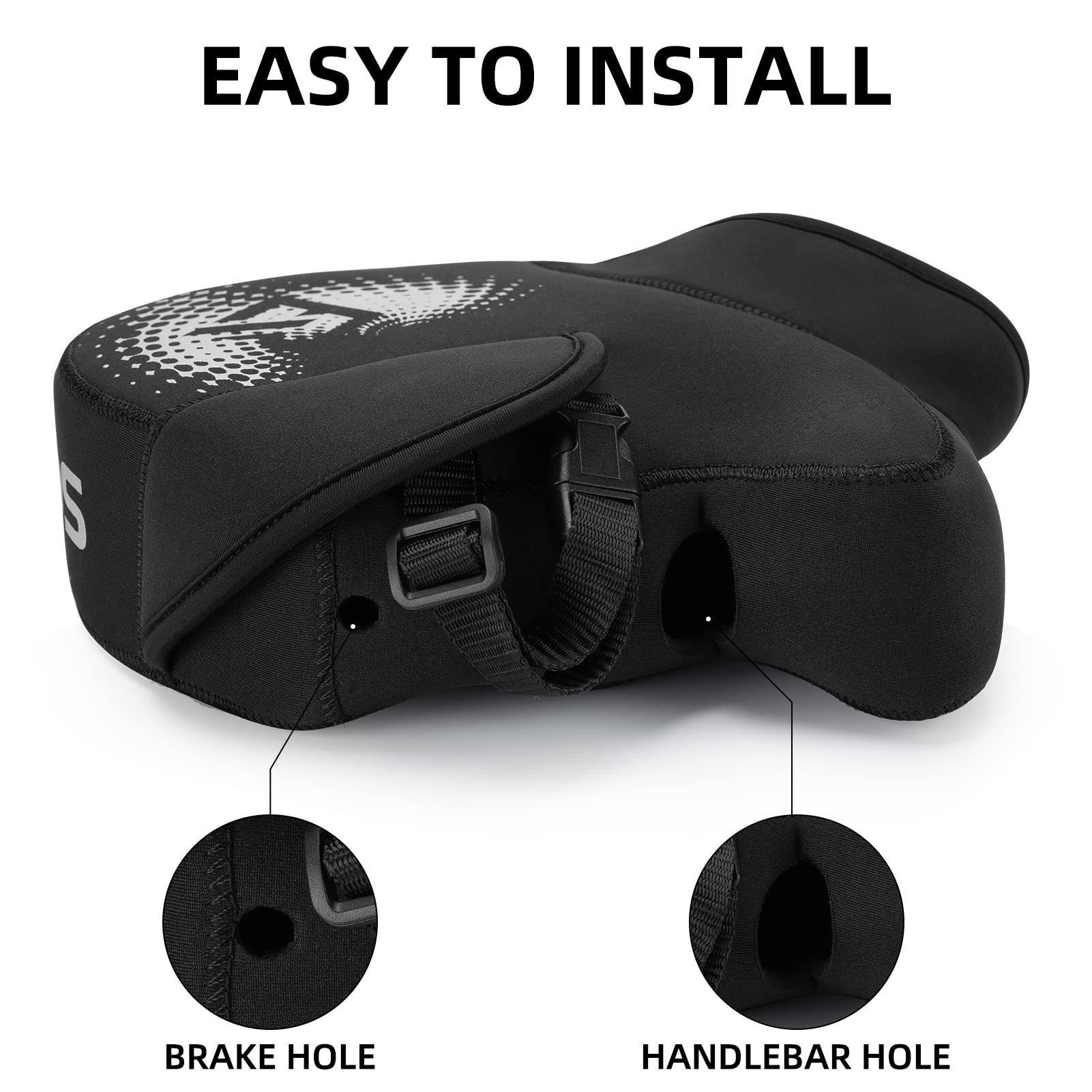 ROCKBROS Windproof Motorcycle Handlebar Muffs - Cold Weather Hand Warmers - Image 4