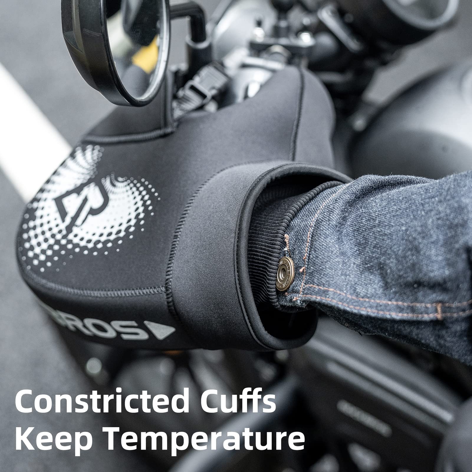 ROCKBROS Windproof Motorcycle Handlebar Muffs - Cold Weather Hand Warmers - Image 5
