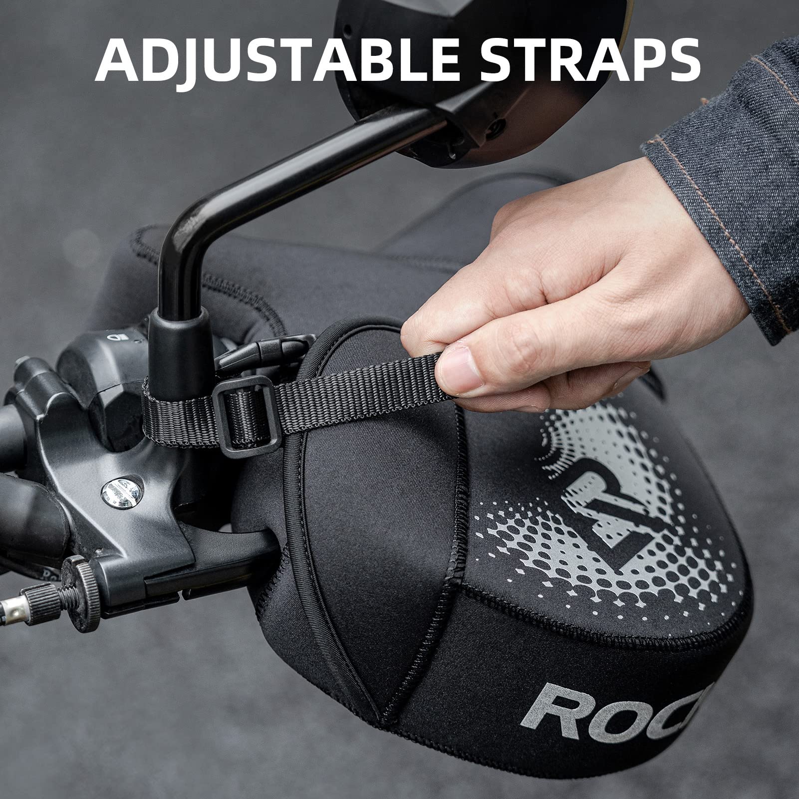ROCKBROS Windproof Motorcycle Handlebar Muffs - Cold Weather Hand Warmers - Image 6