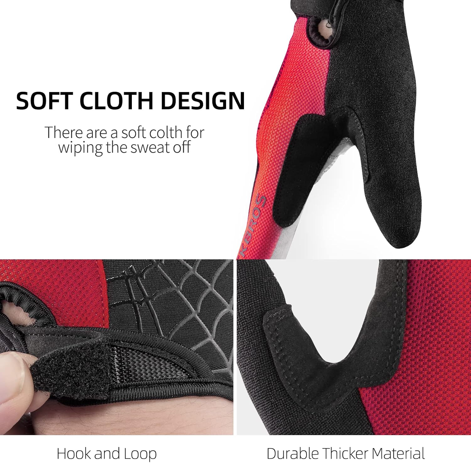 ROCKBROS Windproof Touch Screen Riding MTB Bike Gloves - Image 13