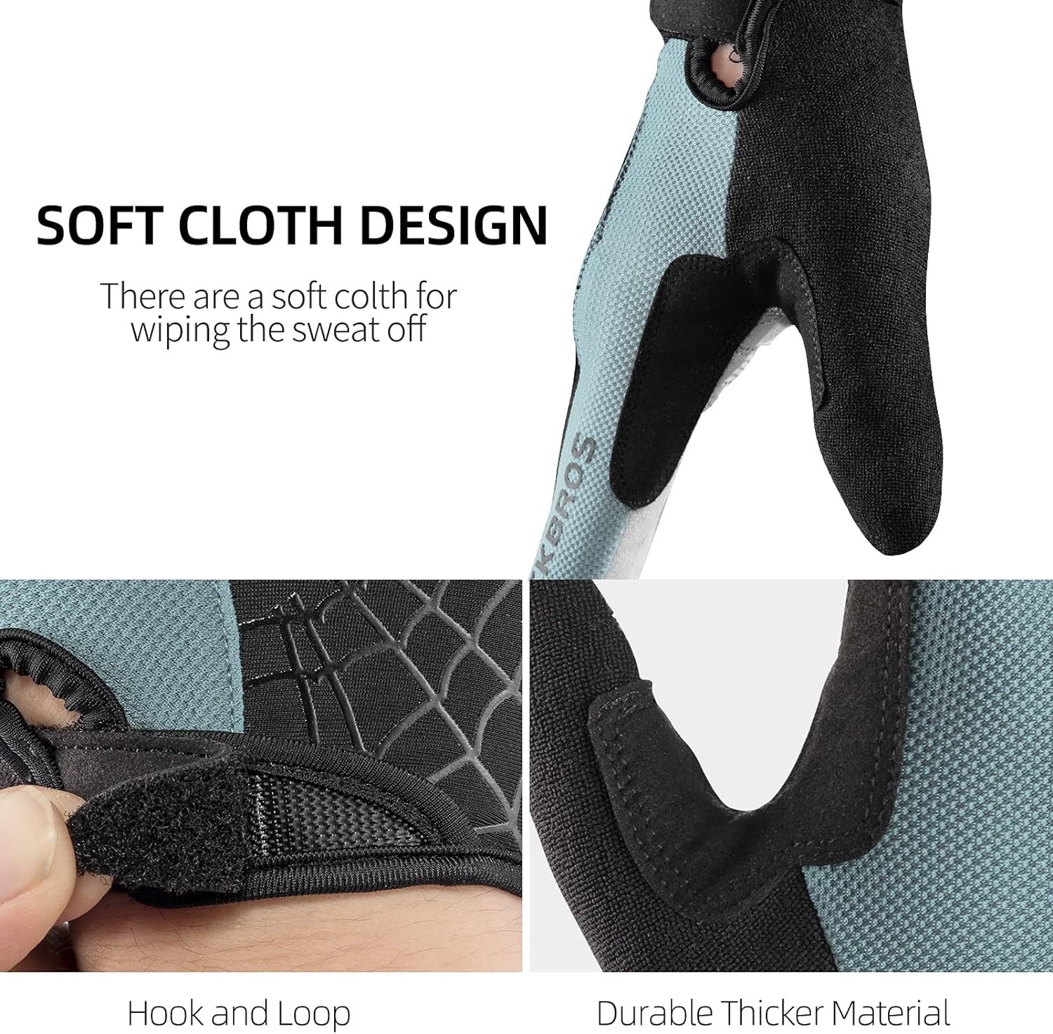 ROCKBROS Windproof Touch Screen Riding MTB Bike Gloves - Image 6