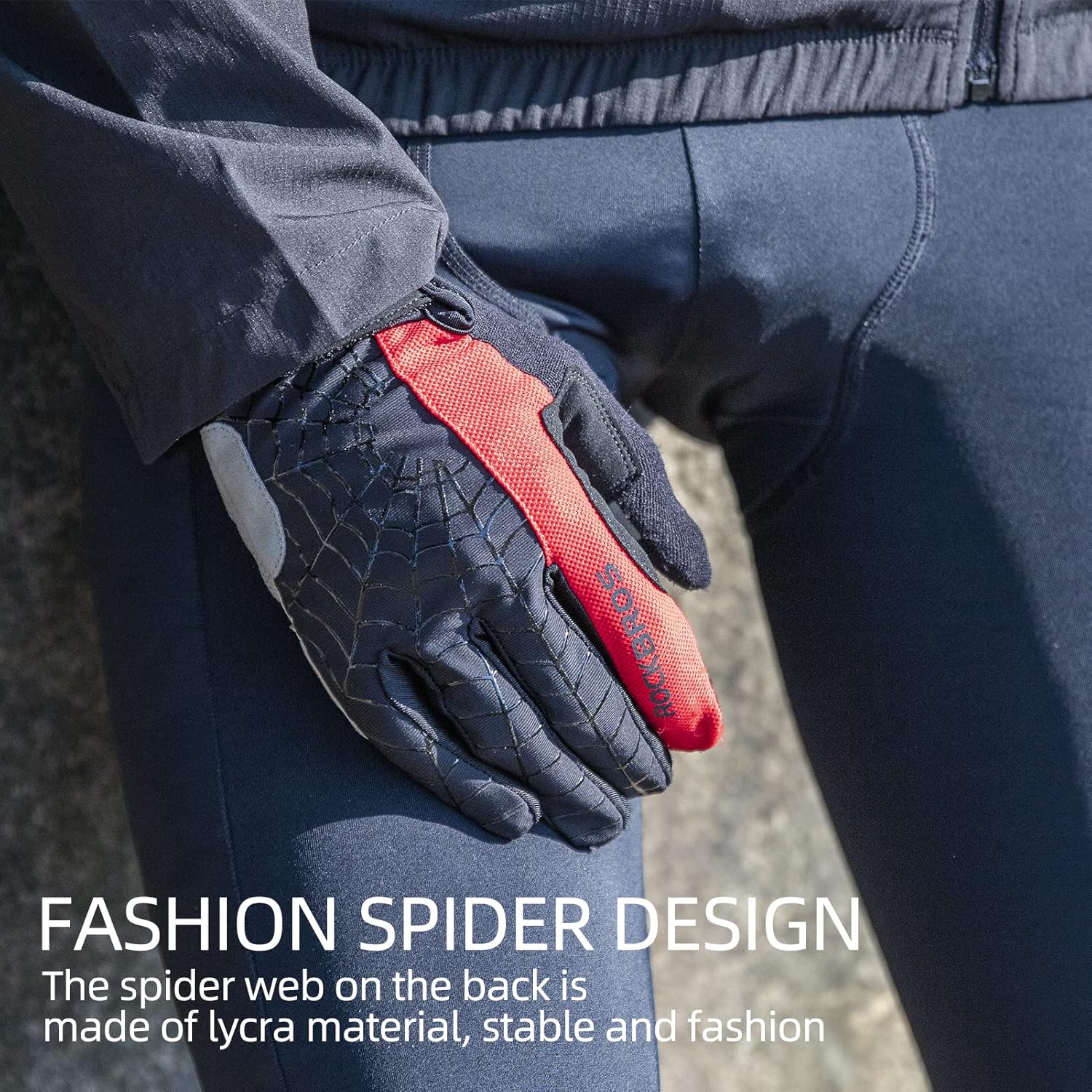 ROCKBROS Windproof Touch Screen Riding MTB Bike Gloves - Image 9