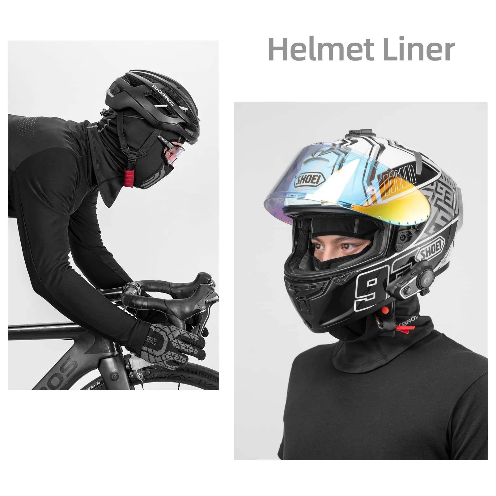 ROCKBROS Windproof Winter Fleece Balaclava for Men - Ski, Cycling, Motorcycle Mask - Image 7