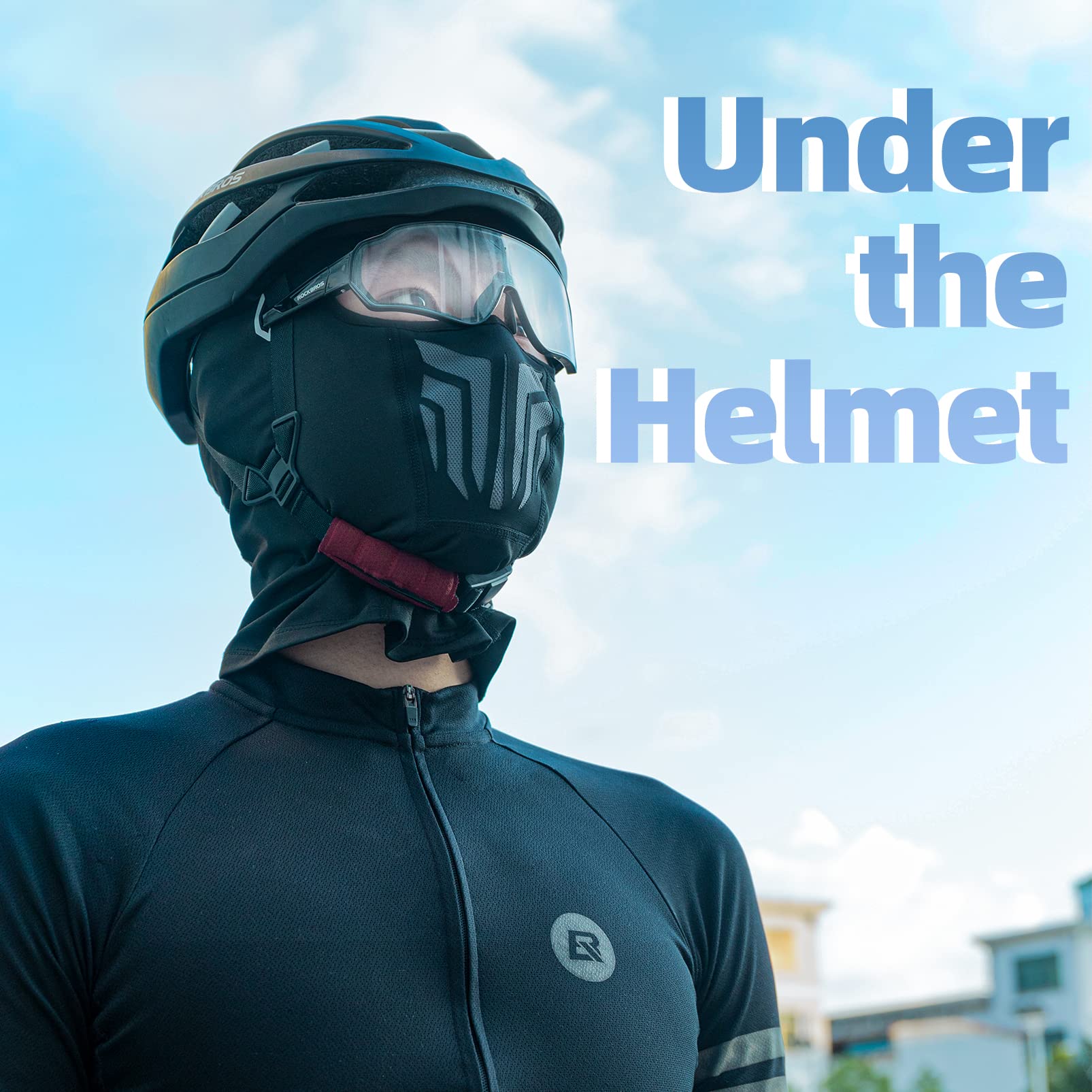 ROCKBROS Windproof Winter Fleece Balaclava for Men - Ski, Cycling, Motorcycle Mask - Image 8