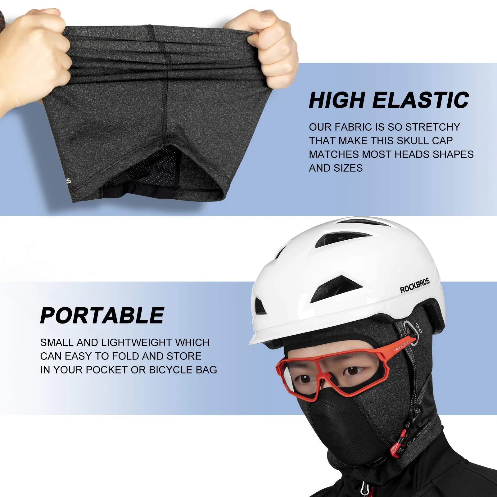 ROCKBROS Winter Balaclava Ski Mask with Glasses Holes for Men Women - Image 38