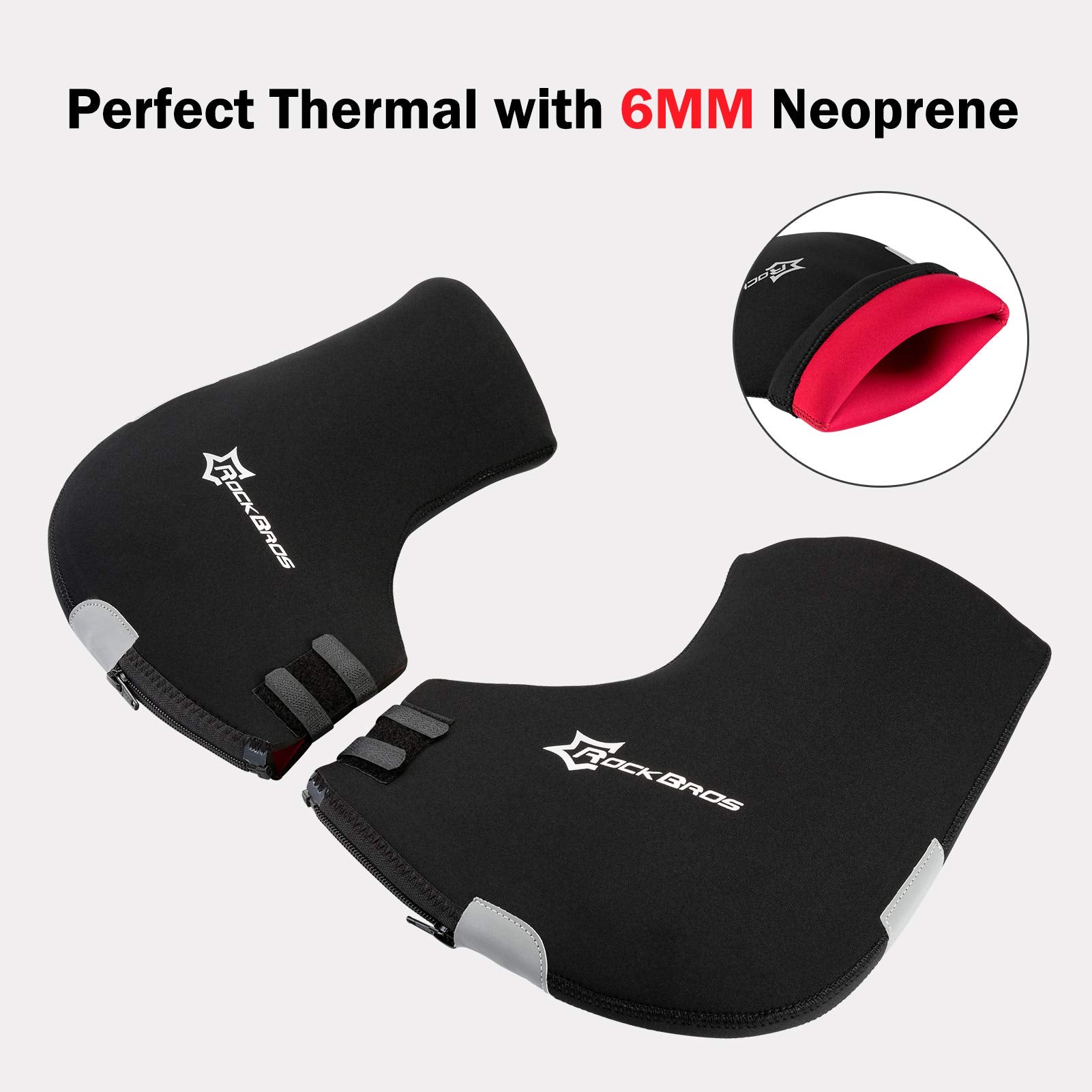 ROCKBROS Winter Bike Handlebar Mittens - Windproof Thermal Pogies for MTB - Image 6