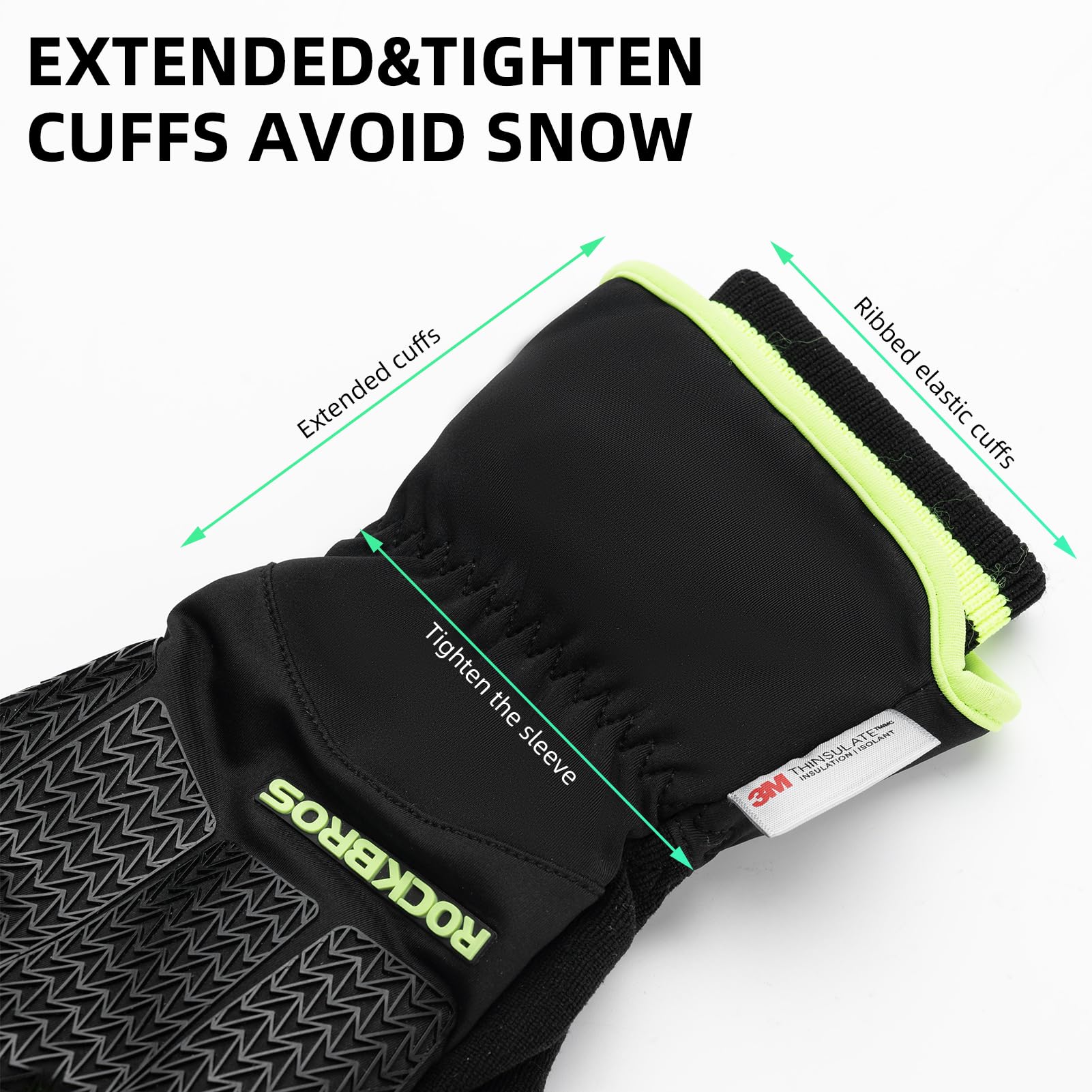 ROCKBROS Winter Cycling Gloves, Windproof Thermal Touchscreen Gloves for Men Women - Image 6