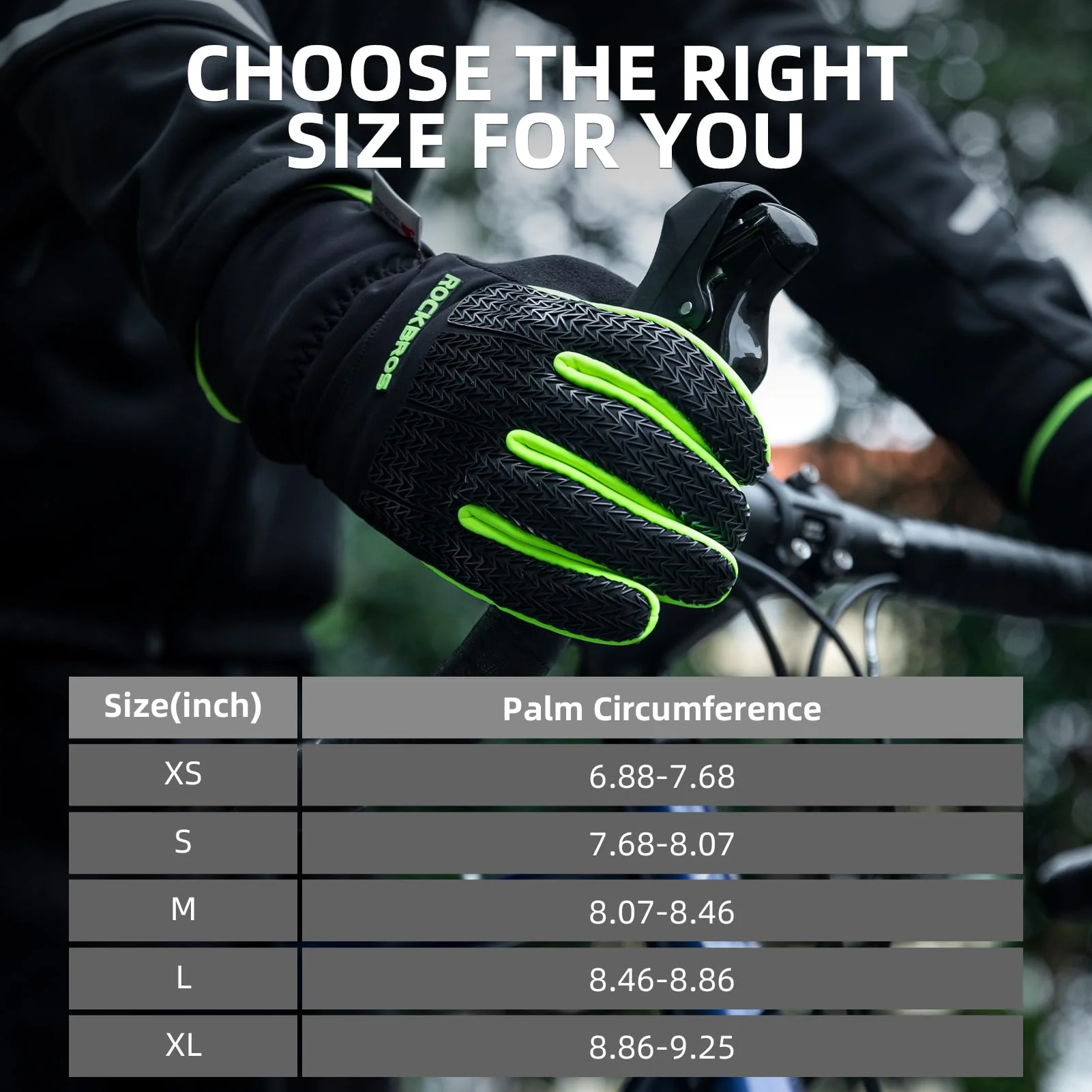 ROCKBROS Winter Cycling Gloves, Windproof Thermal Touchscreen Gloves for Men Women - Image 7