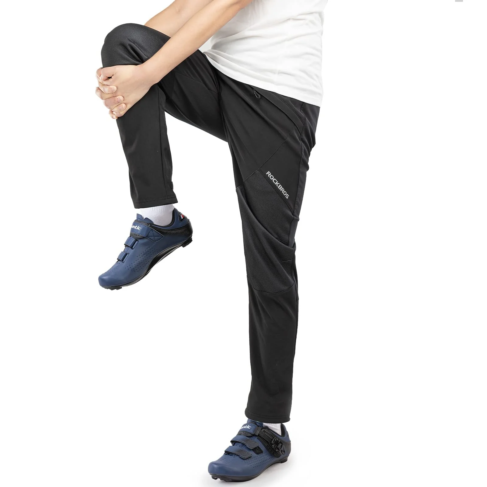 ROCKBROS Winter Cycling Pants for Men Thermal Windproof Mountain Bike Running Pants - Image 6