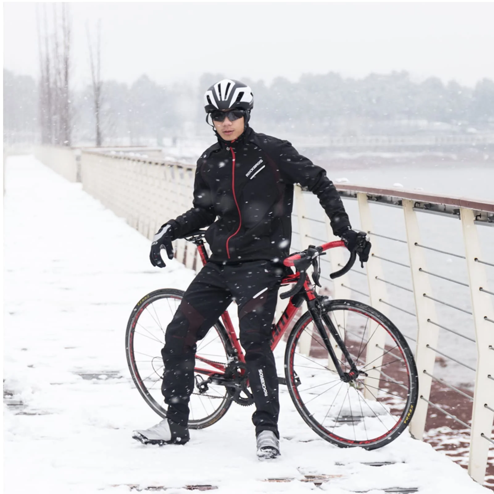 Men's Winter Cycling Pants Windproof Thermal Ergonomics - Image 6