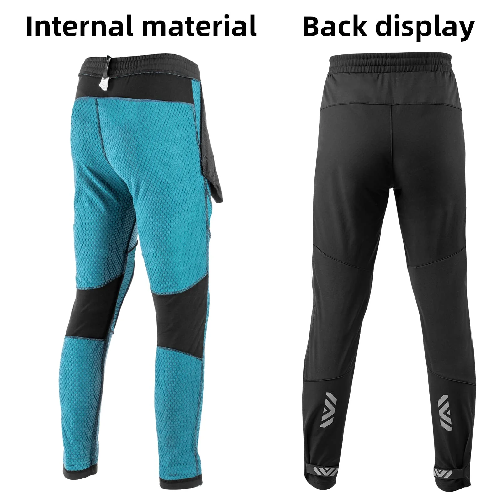 ROCKBROS Winter Cycling Pants Warm Ergonomics Men's Windproof Thermal Bicycling Pants - Image 5