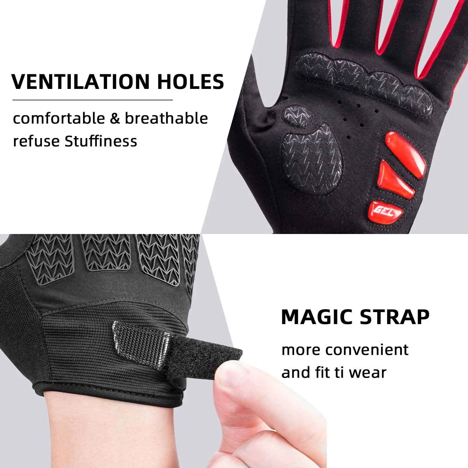 ROCKBROS Winter Cycling Windproof Anti-Slip Thermal Bike Gloves for Cycling,Biking,Running - Image 10