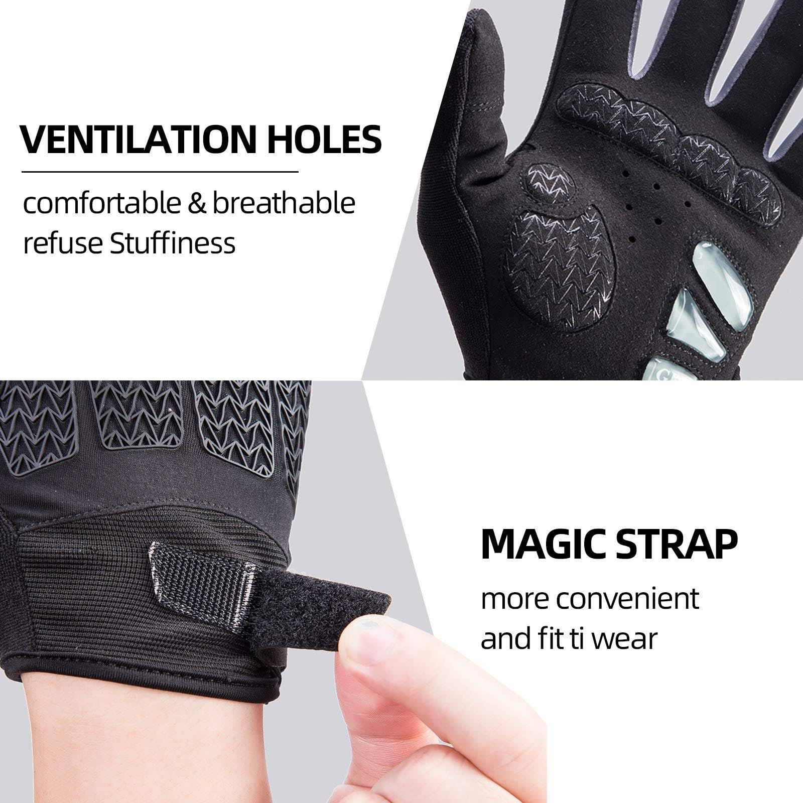 ROCKBROS Winter Cycling Windproof Anti-Slip Thermal Bike Gloves for Cycling,Biking,Running - Image 5