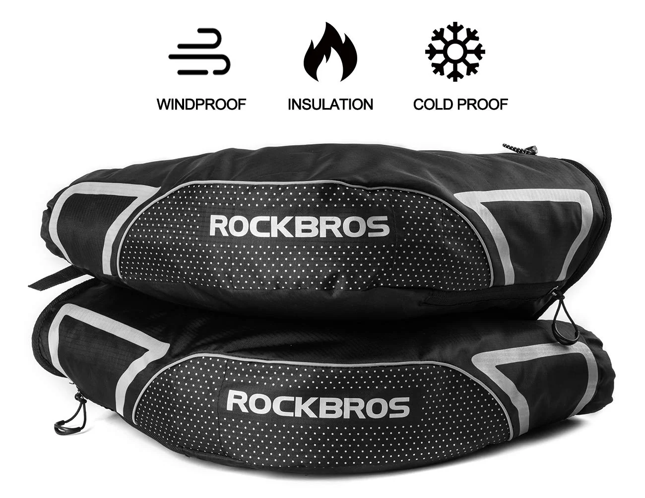 ROCKBROS Winter Handlebar Mittens - Extreme Cold Weather MTB Fat Bike Pogies - Image 7