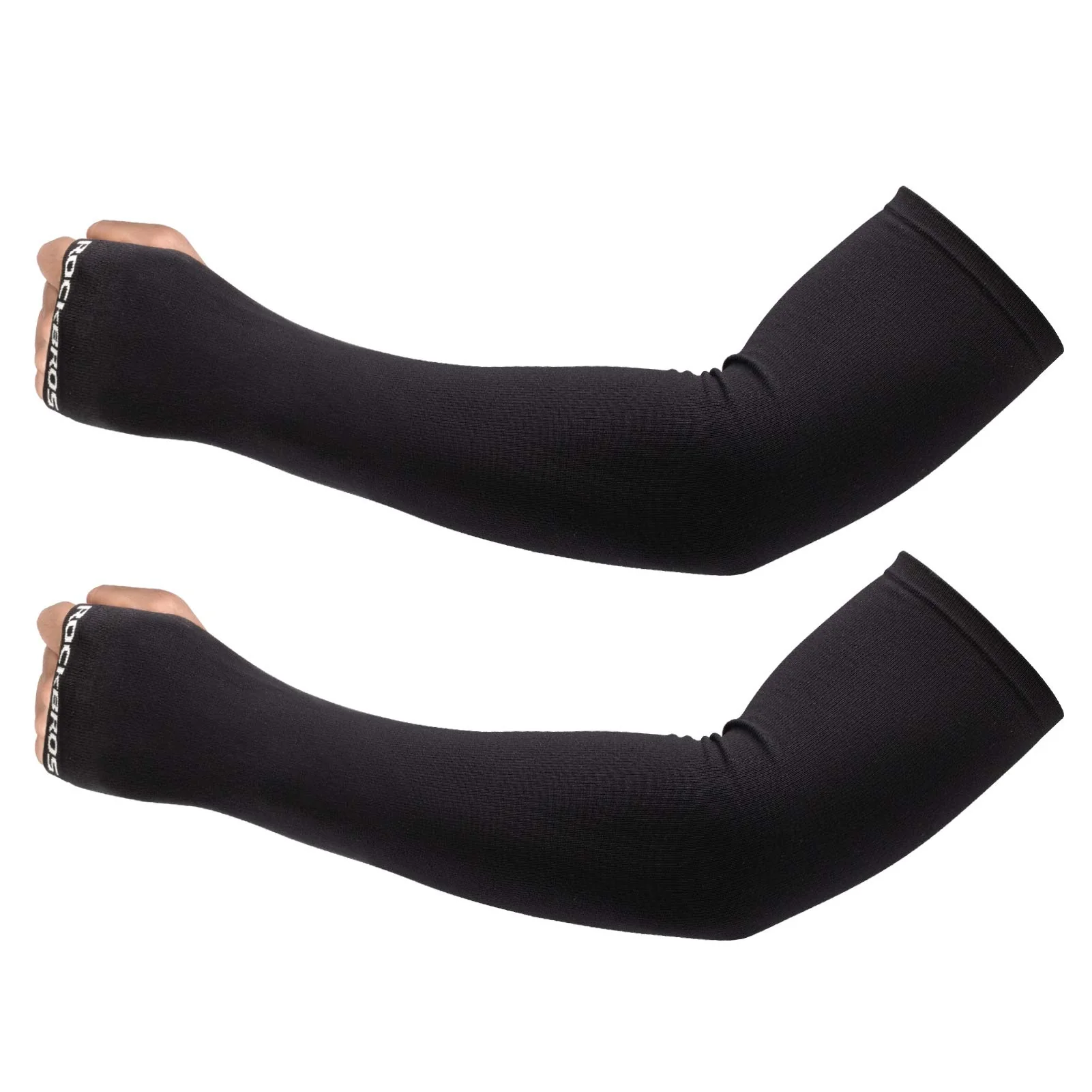 ROCKBROS Winter Knit Arm Warmers, Long Fingerless Sleeves for Women Men