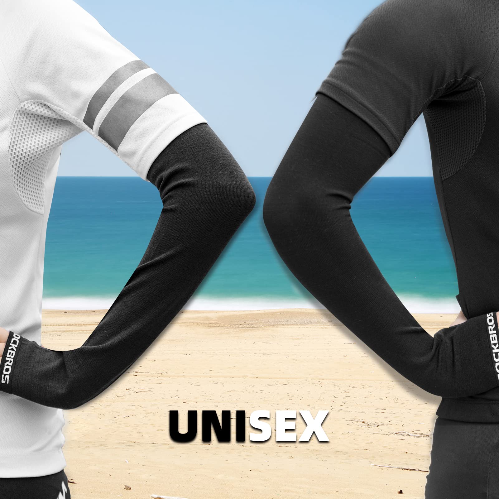 ROCKBROS Winter Knit Arm Warmers, Long Fingerless Sleeves for Women Men - Image 4