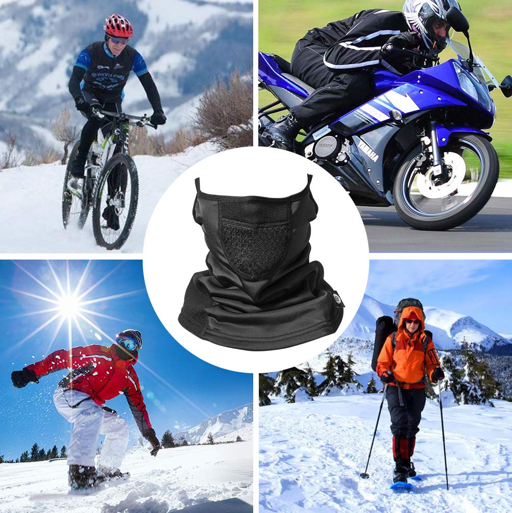ROCKBROS Winter Neck Gaiter Warmer with Ear Loops Cold Weather - Image 6