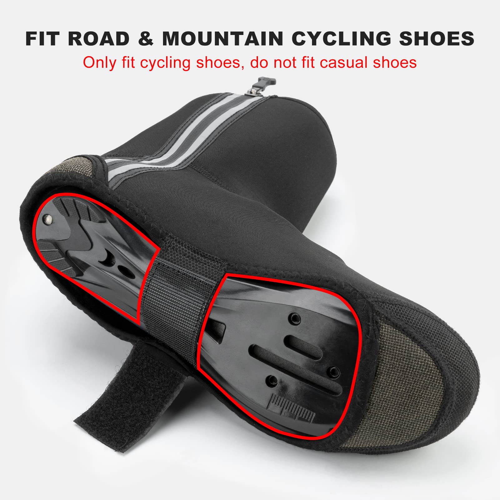 ROCKBROS Winter Thermal Water-Resistant Cycling Shoe Covers - Image 3