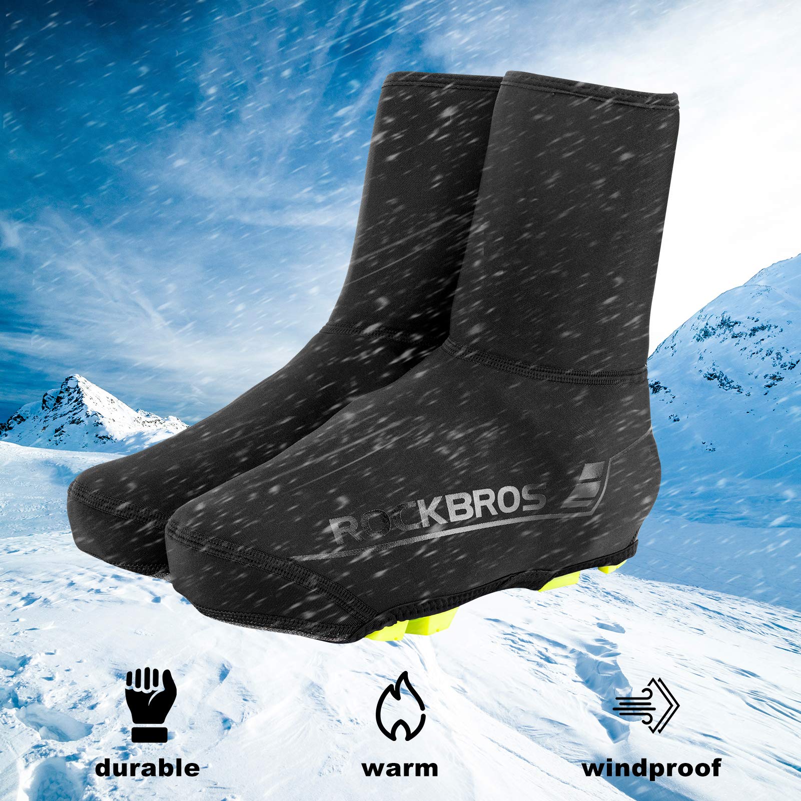 ROCKBROS Winter Thermal Water-Resistant Cycling Shoe Covers - Image 6