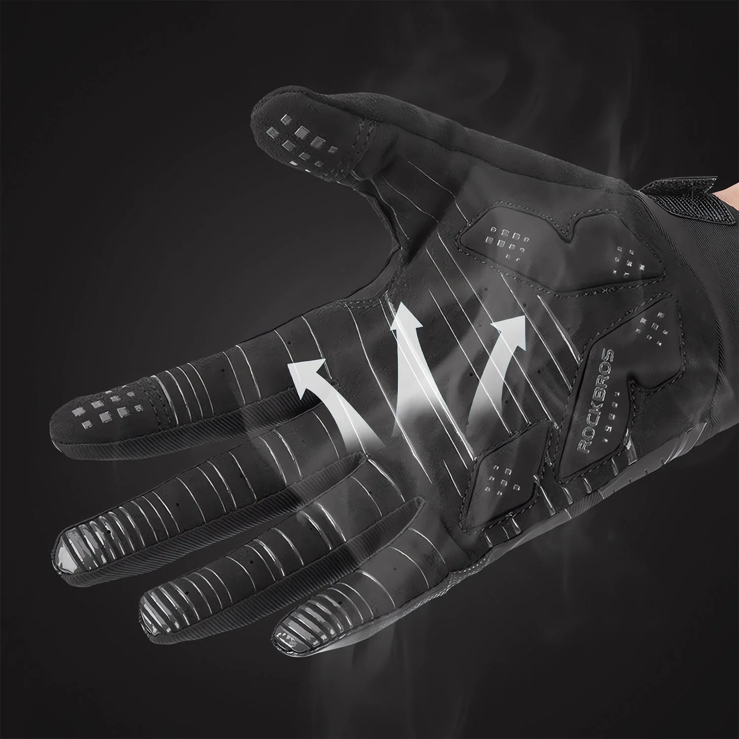 ROCKBROS Winter Windproof Silicone Full-Finger Cycling Gloves - Image 5