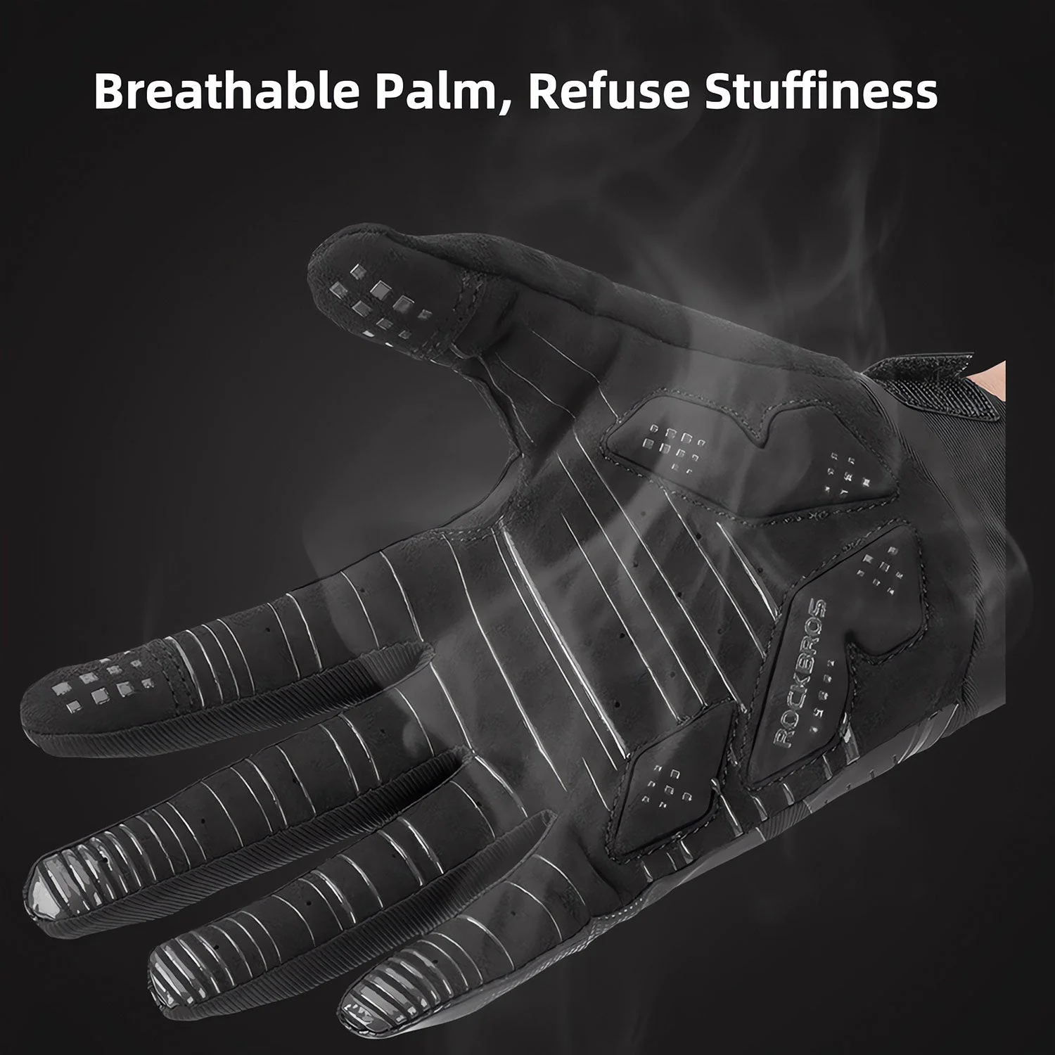 ROCKBROS Winter Windproof Silicone Full-Finger Cycling Gloves - Image 6