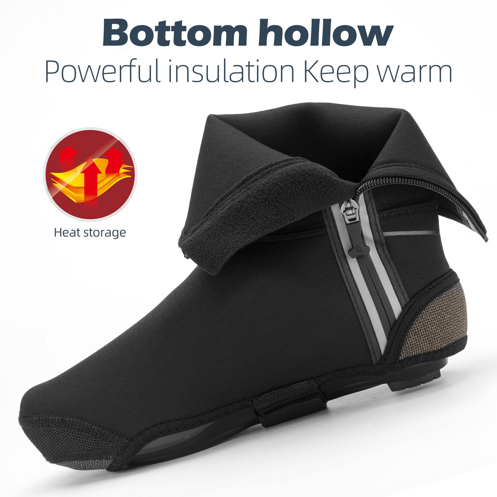 ROCKBROS Winter Windproof Thermal Cycling Shoe Covers - Image 3