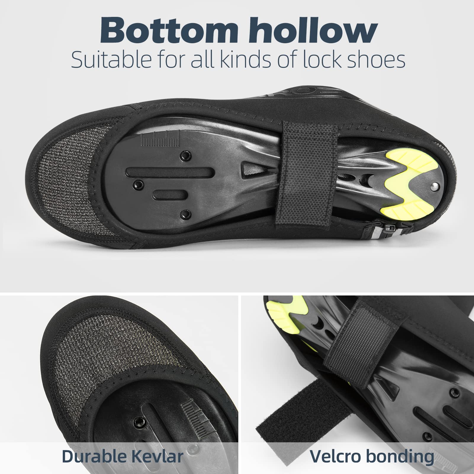 ROCKBROS Winter Windproof Thermal Cycling Shoe Covers - Image 5