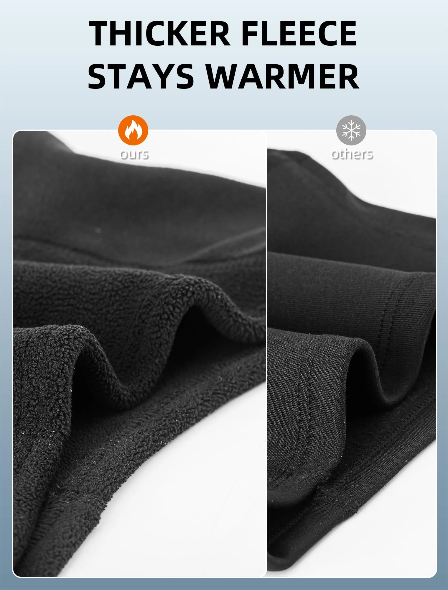 ROCKBROS Winter Windproof Thermal Fleece Balaclava Ski Mask for Men Women - Image 3