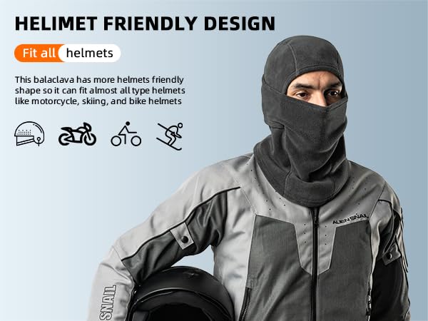 ROCKBROS Winter Windproof Thermal Fleece Balaclava Ski Mask for Men Women - Image 6