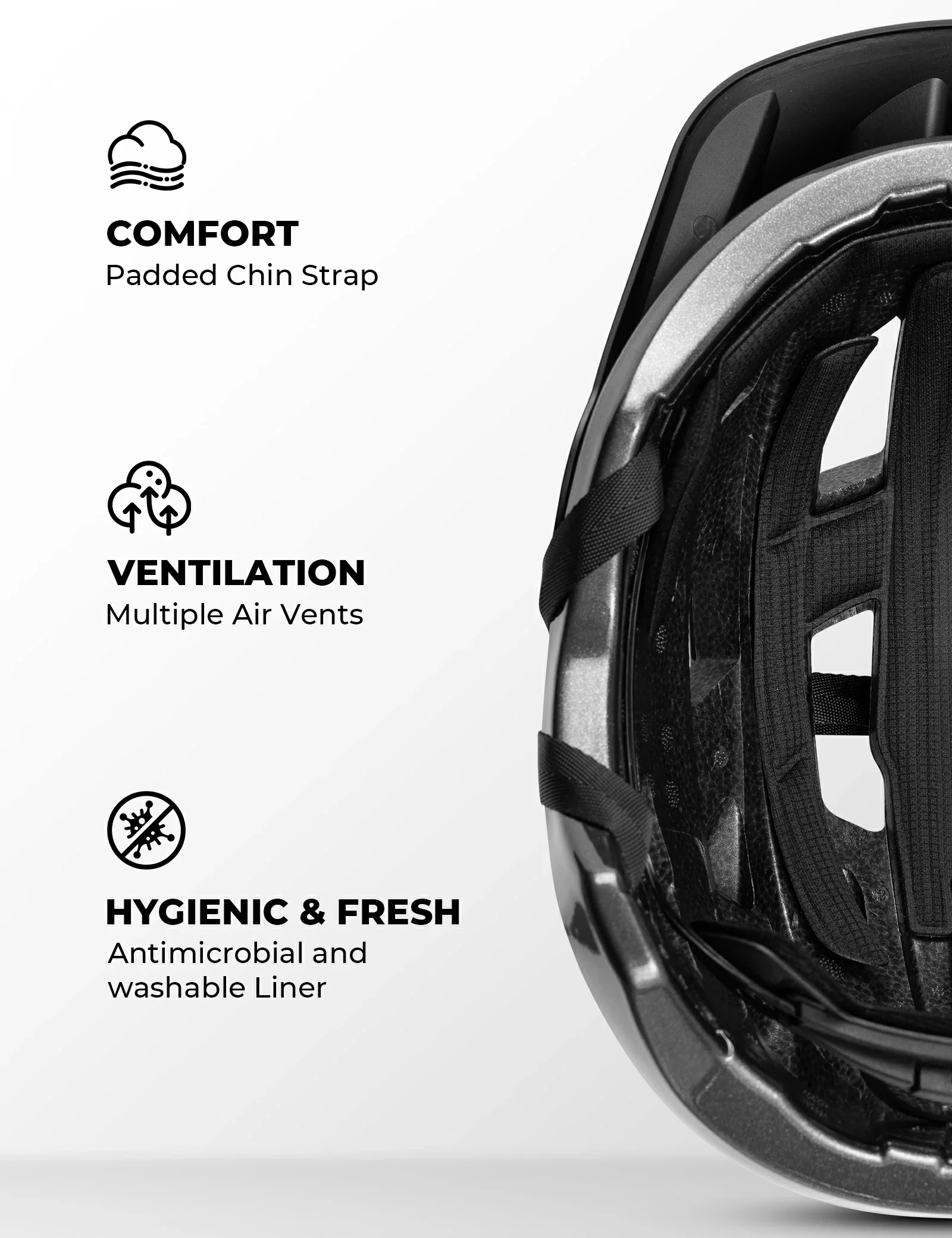Youth Cycling Helmet Breathable Antibacterial Protection - Image 10