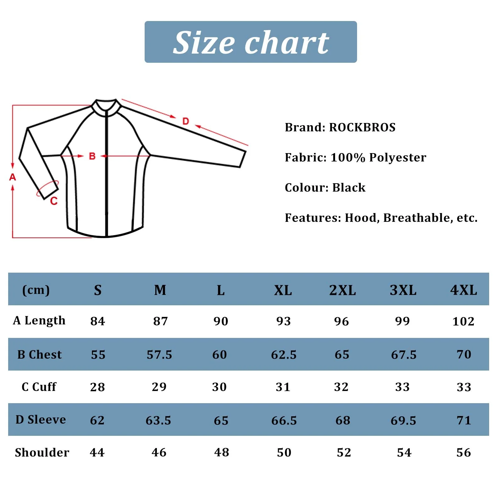 Waterproof Raincoat & Overtrousers for Men Women with Reflective - Image 10