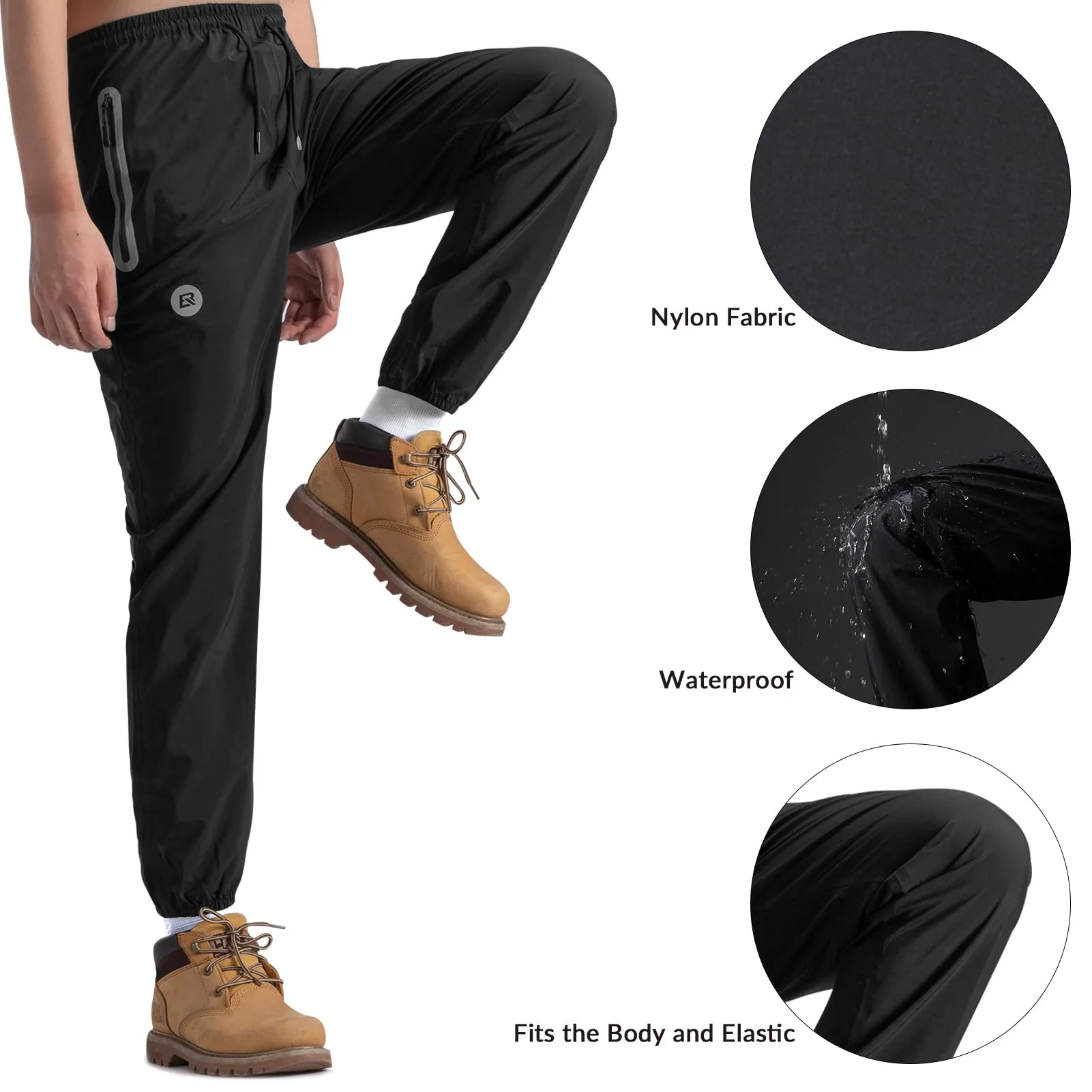 Waterproof Raincoat & Overtrousers for Men Women with Reflective - Image 8