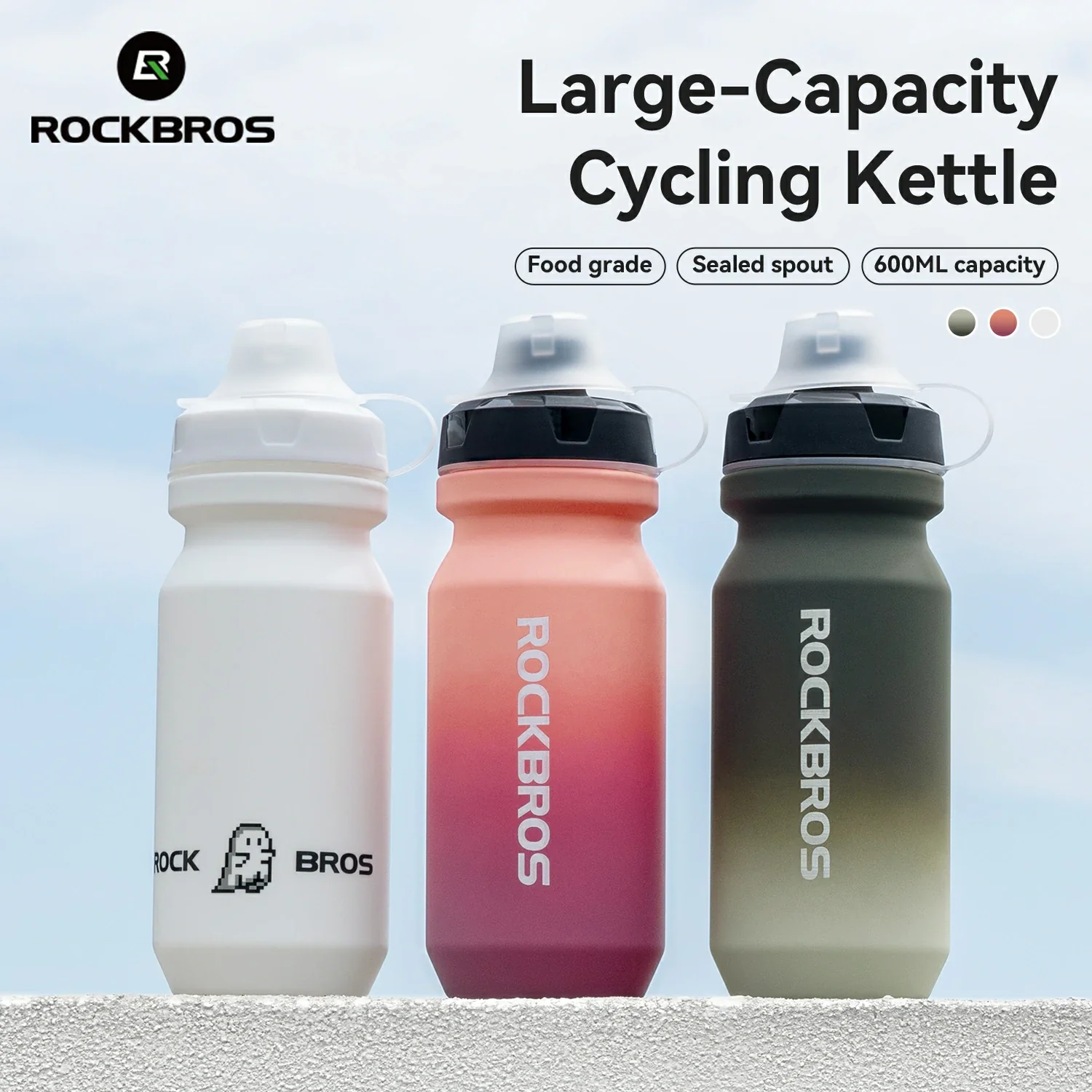 Skin-Feeling Bike Bottle with Pull-Top Lid – Lightweight Leakproof 600/750ml - Image 21