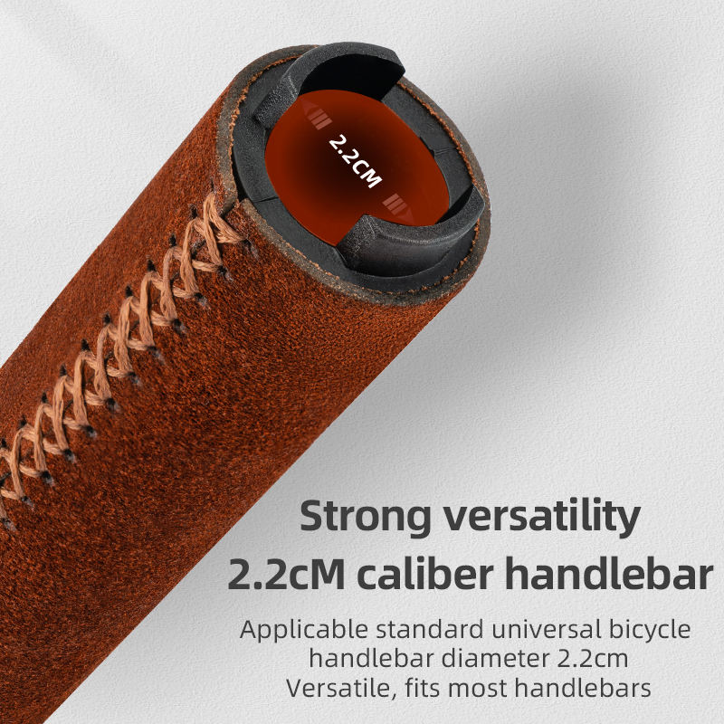 Suede Leather Handlebar Grips - Image 4