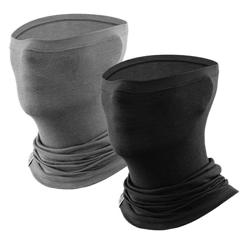 Merino Wool Thermal Neck Gaiter Face Mask for Men Women - Image 16