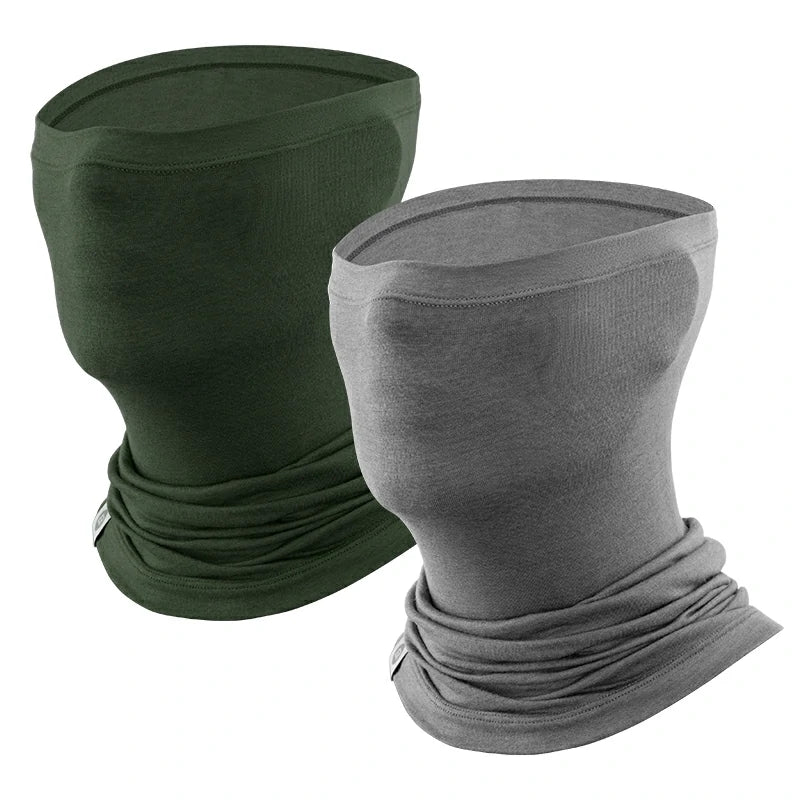 Merino Wool Thermal Neck Gaiter Face Mask for Men Women - Image 17