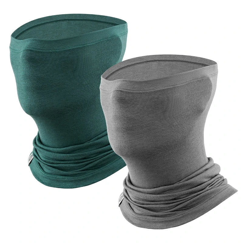 Merino Wool Thermal Neck Gaiter Face Mask for Men Women - Image 18