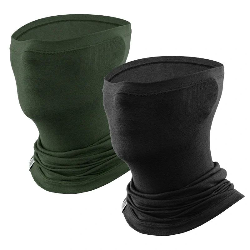 Merino Wool Thermal Neck Gaiter Face Mask for Men Women - Image 19