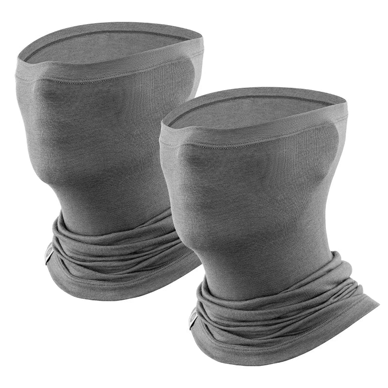Merino Wool Thermal Neck Gaiter Face Mask for Men Women - Image 2