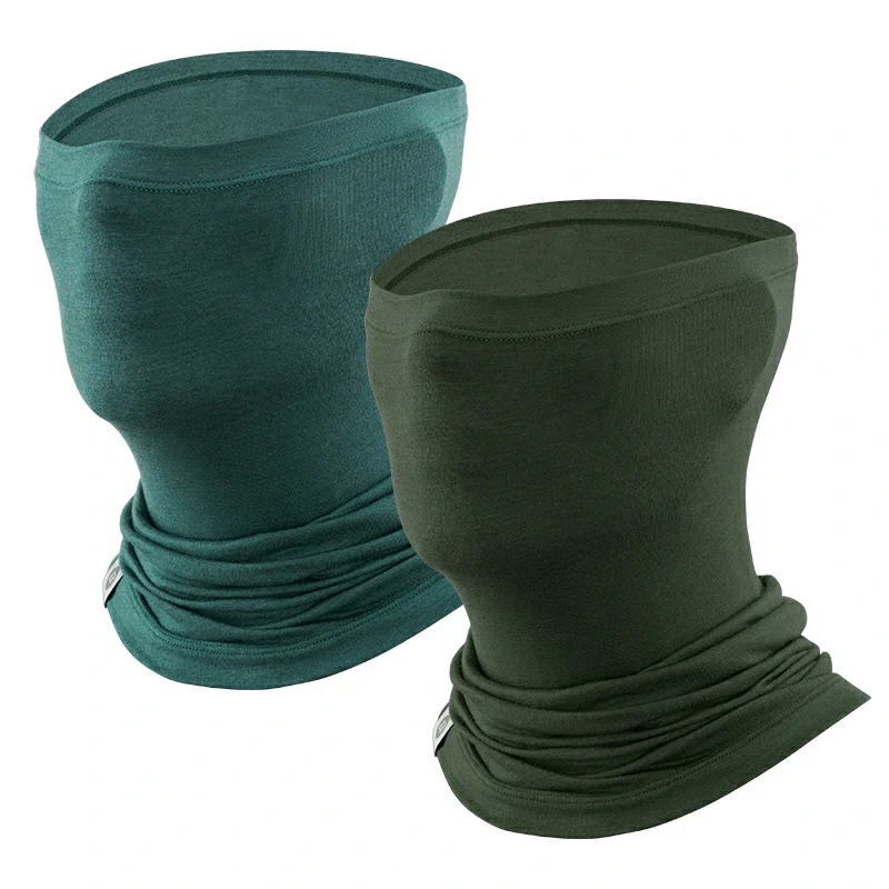 Merino Wool Thermal Neck Gaiter Face Mask for Men Women - Image 21