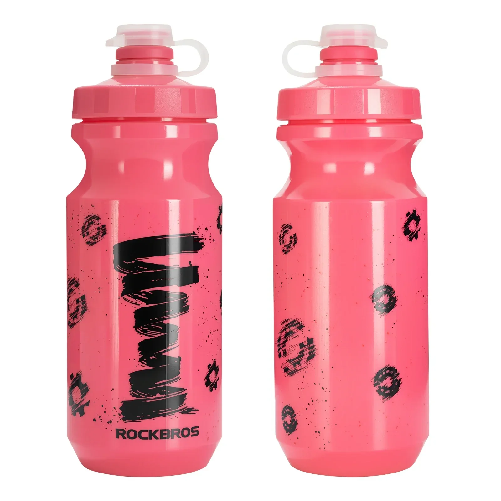 Twin Pack 600ml Cycling Water Bottles for Bike Riding - Image 3