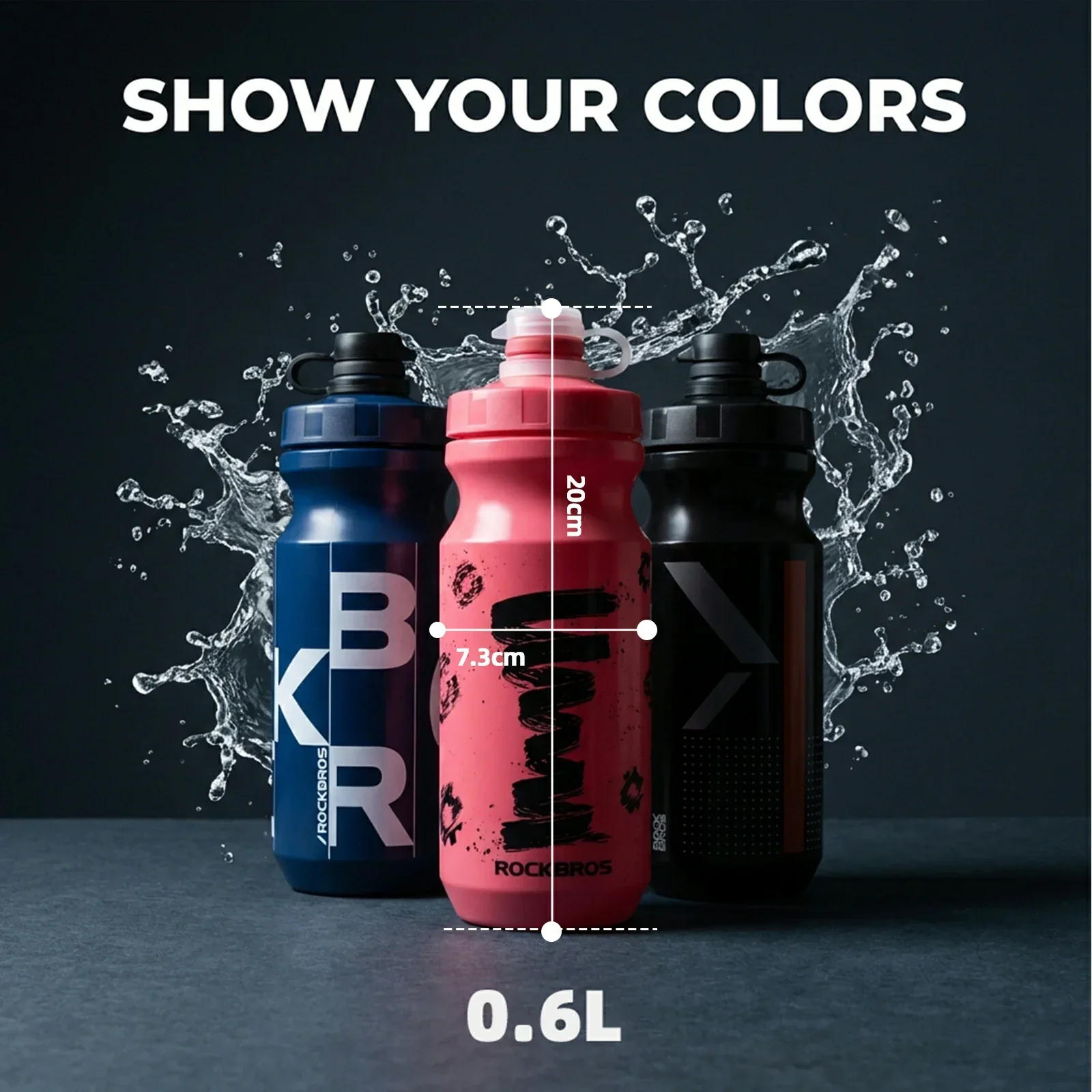 Twin Pack 600ml Cycling Water Bottles for Bike Riding - Image 8