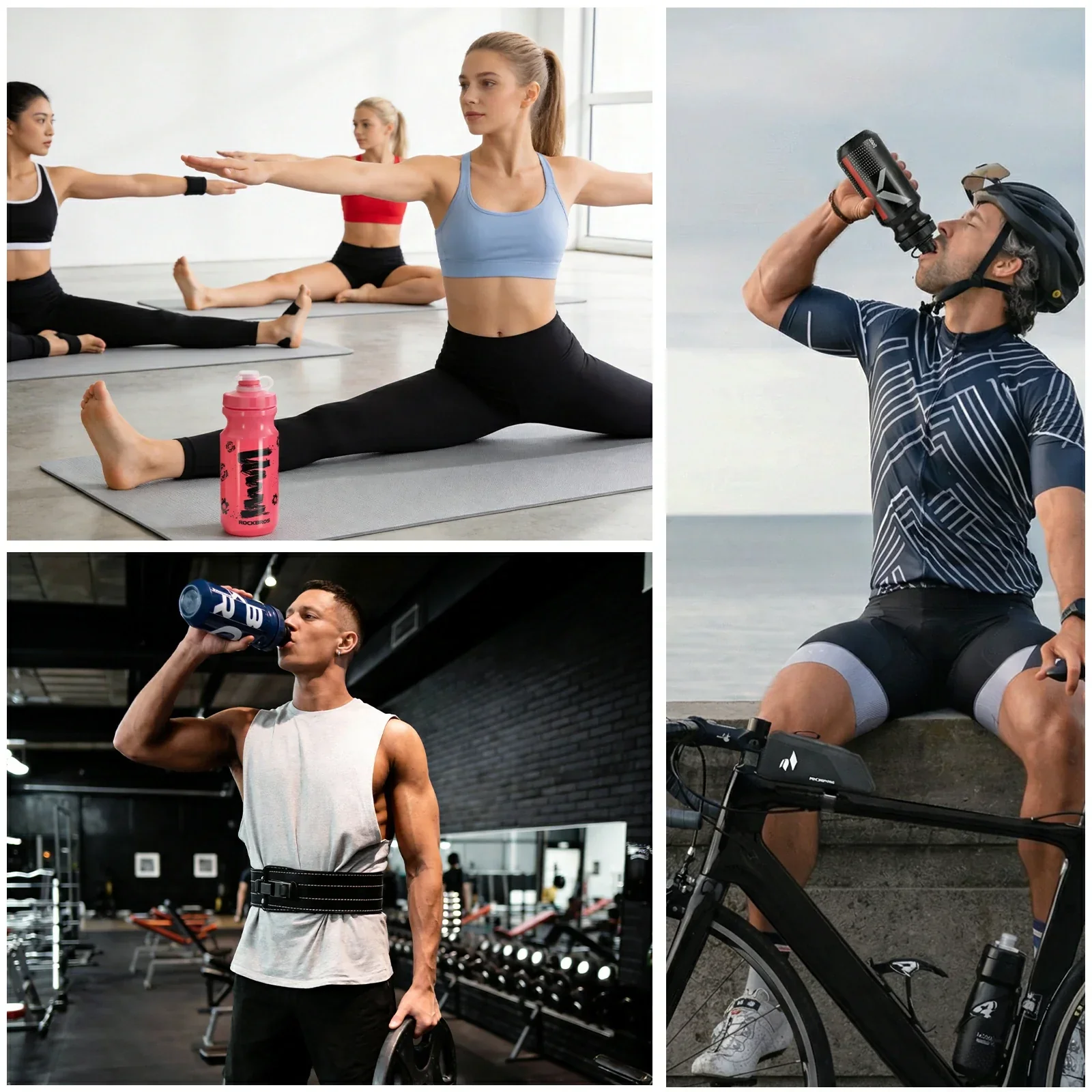Twin Pack 600ml Cycling Water Bottles for Bike Riding - Image 9