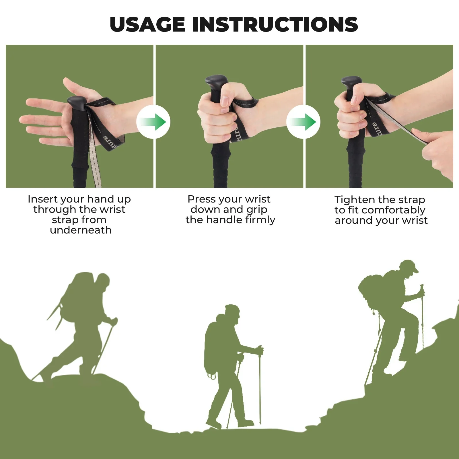 Qunature Ultra-Light 3-Section Trekking Pole - Image 6