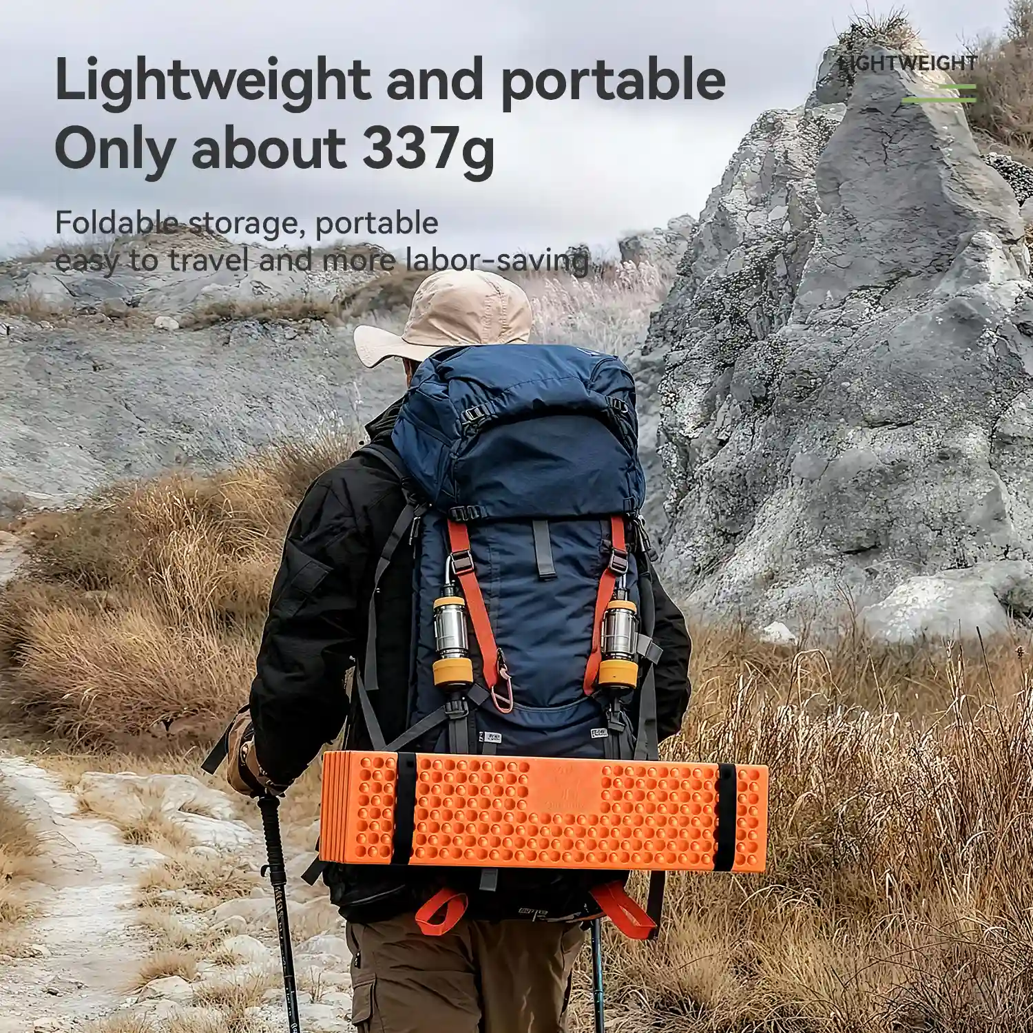 Qunature Ultralight Folding Sleeping Pad Waterproof R-Value 1.8 - Image 4