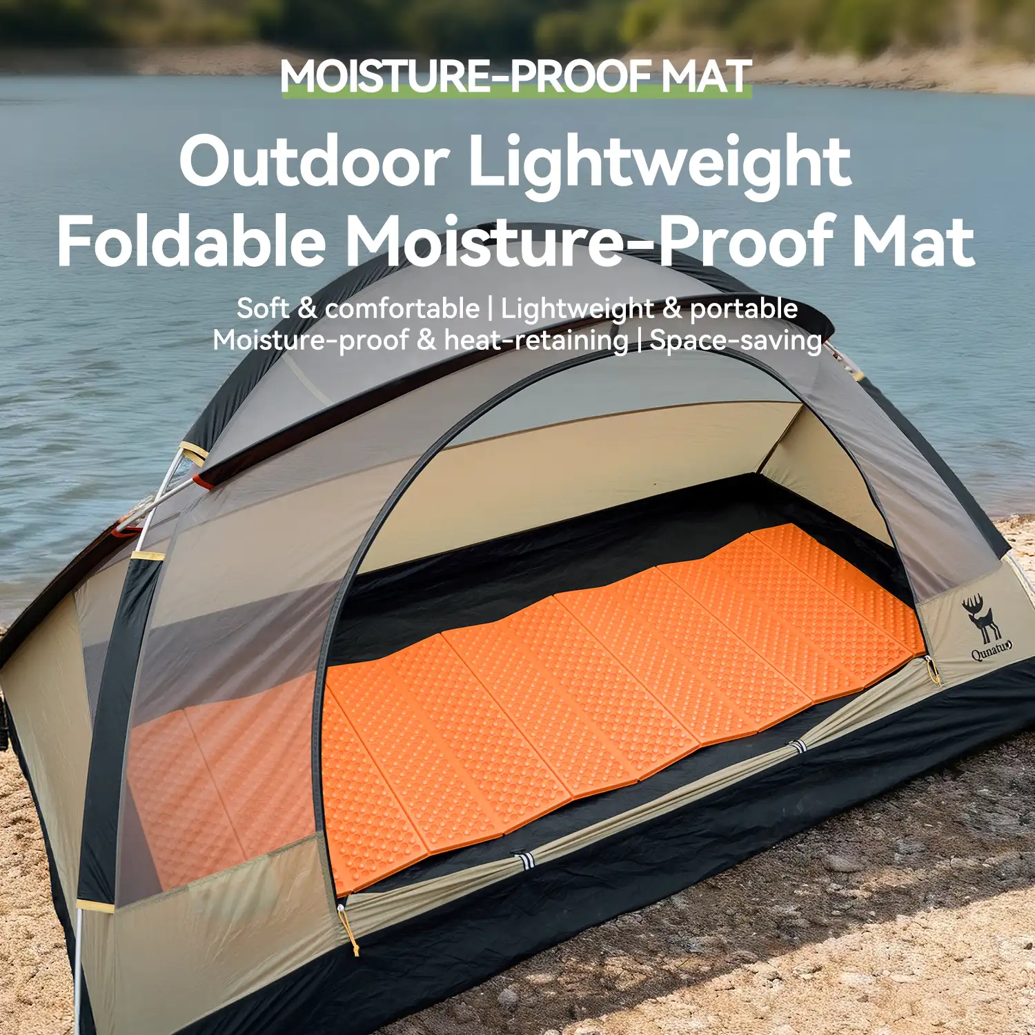 Qunature Ultralight Folding Sleeping Pad Waterproof R-Value 1.8 - Image 7