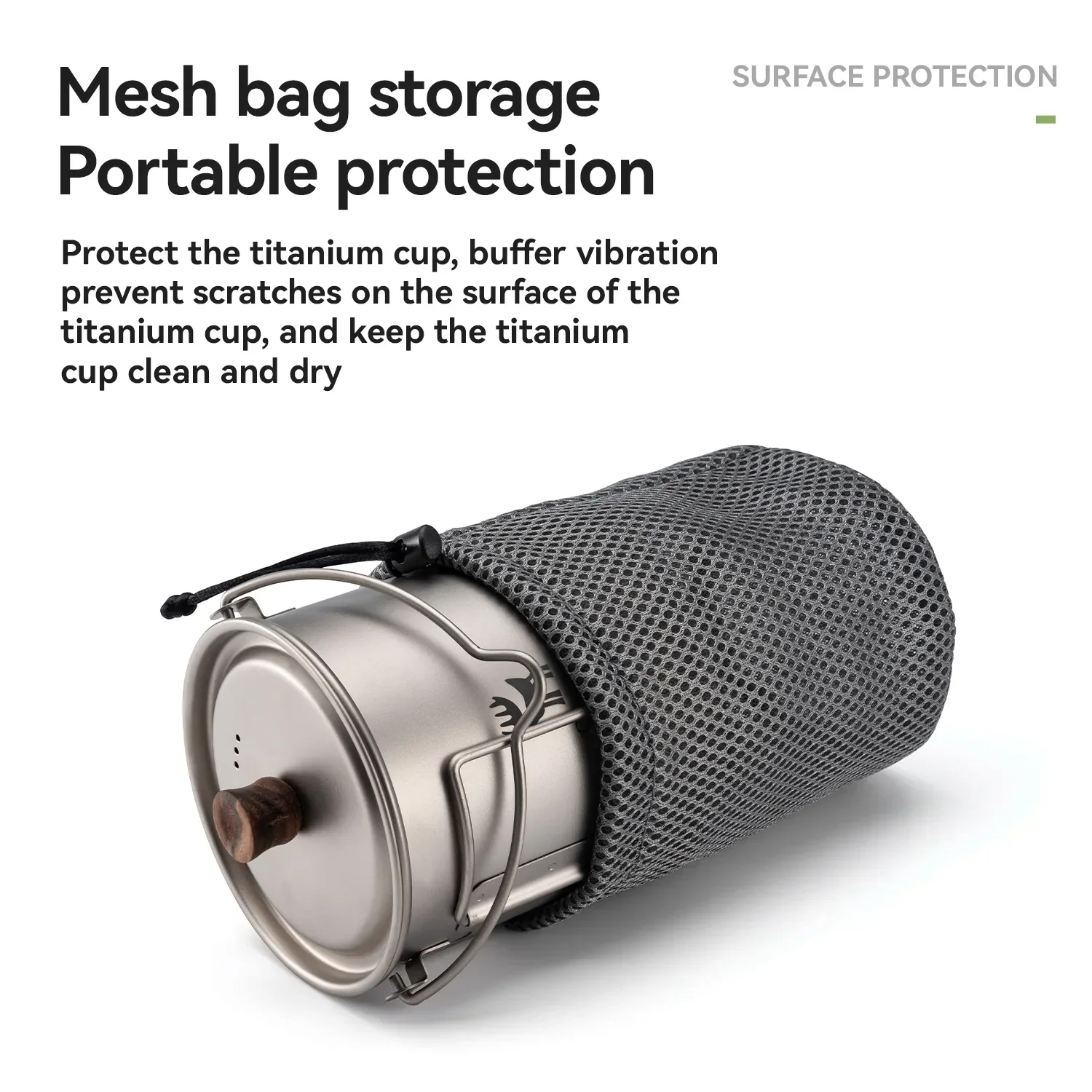 Qunature Ultralight Titanium Camping Mug 750 ml - Image 5