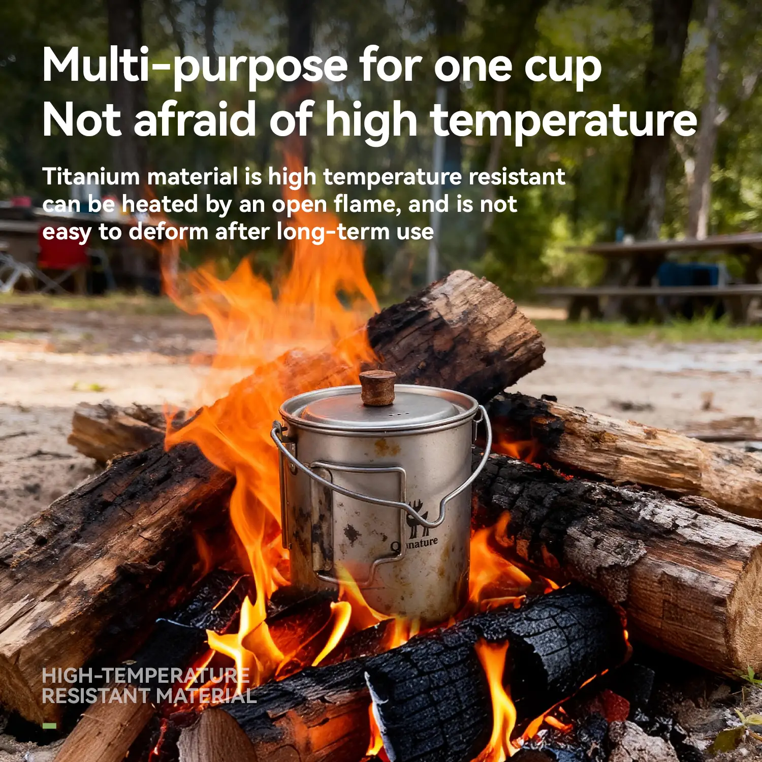Qunature Ultralight Titanium Camping Mug 750 ml - Image 7