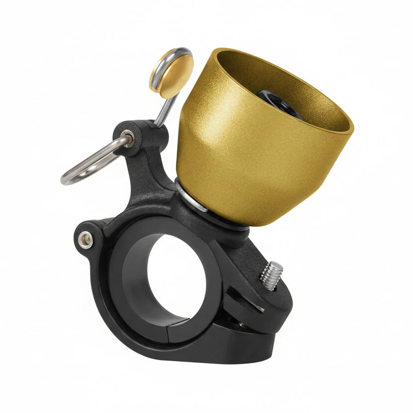 Vintage Trophy-Shaped Copper Alloy Bell - Image 3