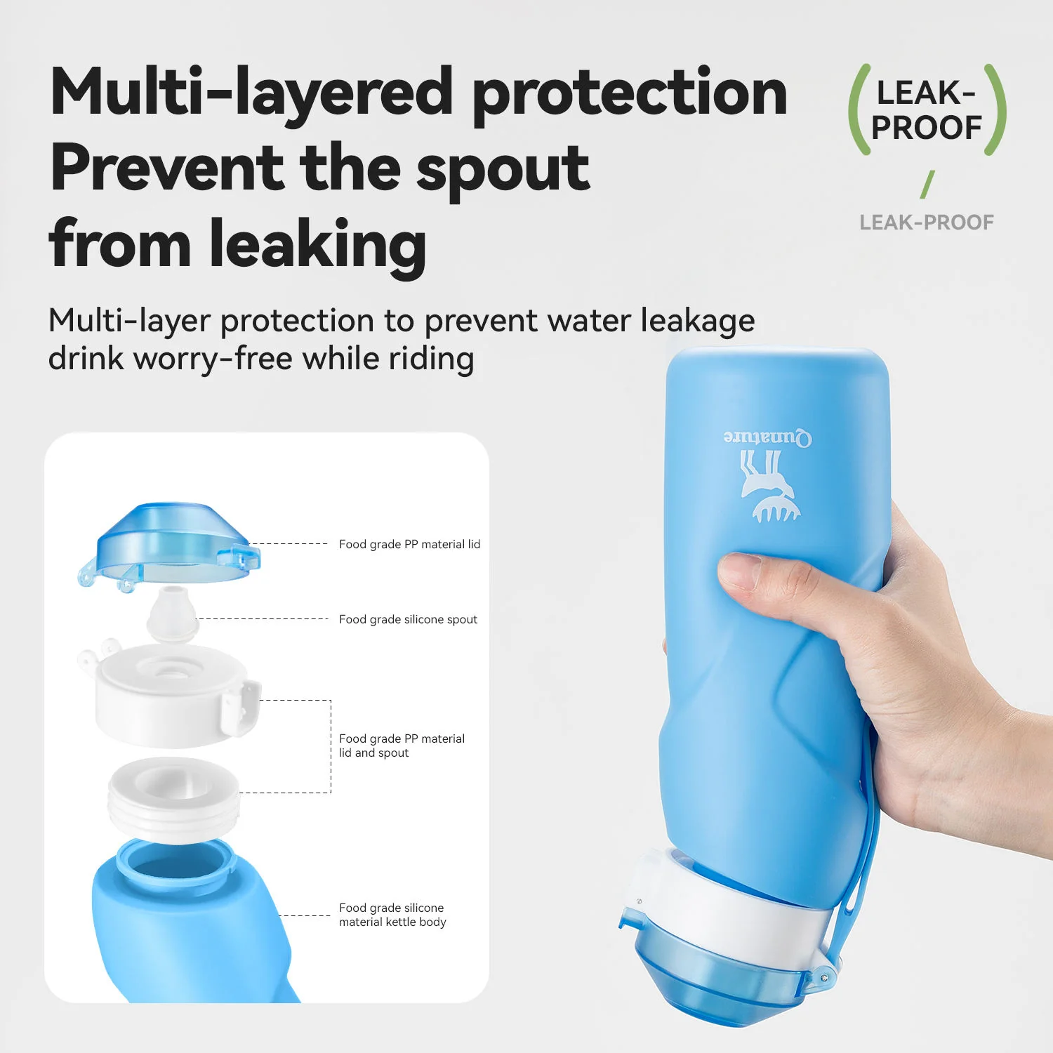 Water Bottle Angled Straight-Fold Soft - Image 6